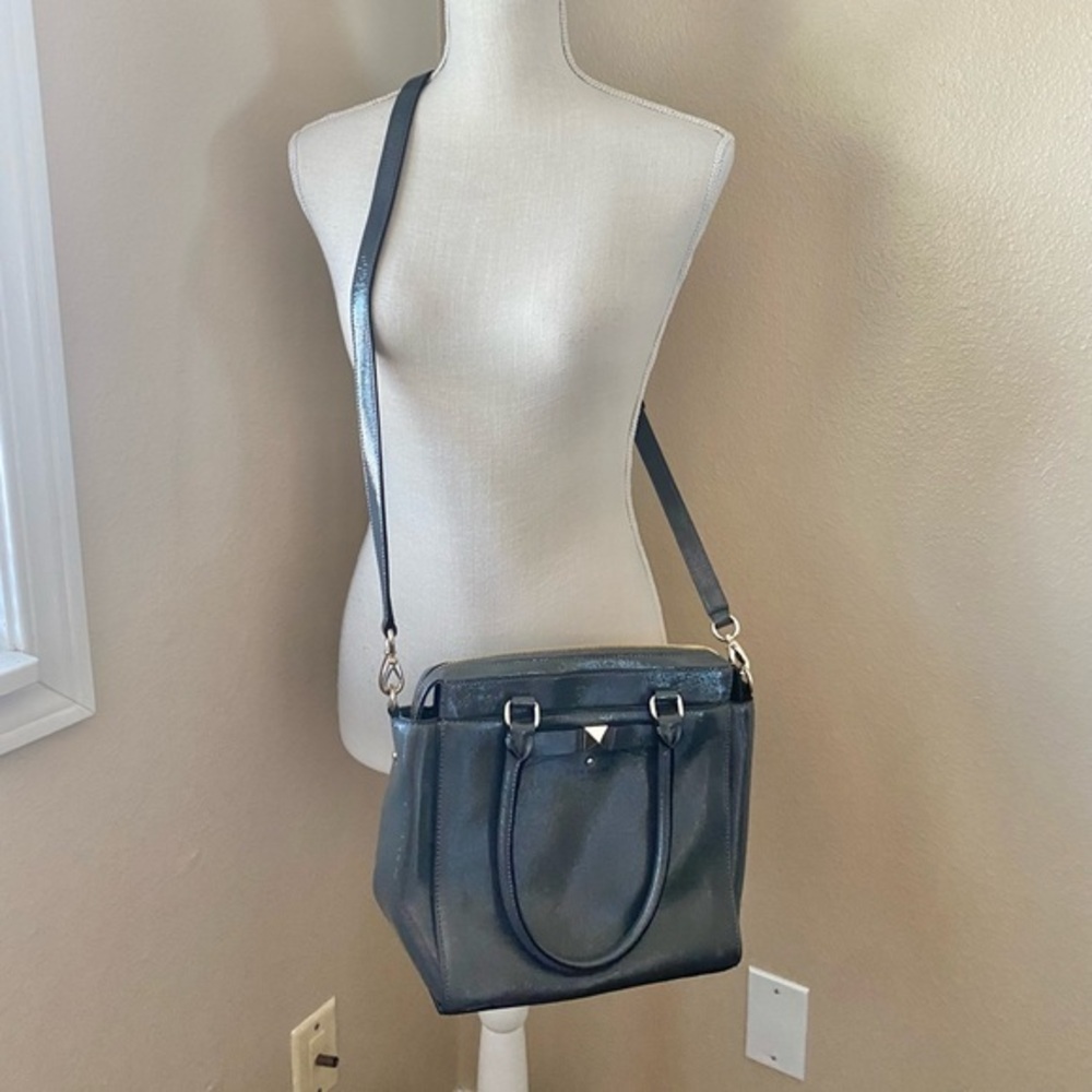 kate spade New York Beacon Court Jeanne Leather Tote Bag in gray shadow